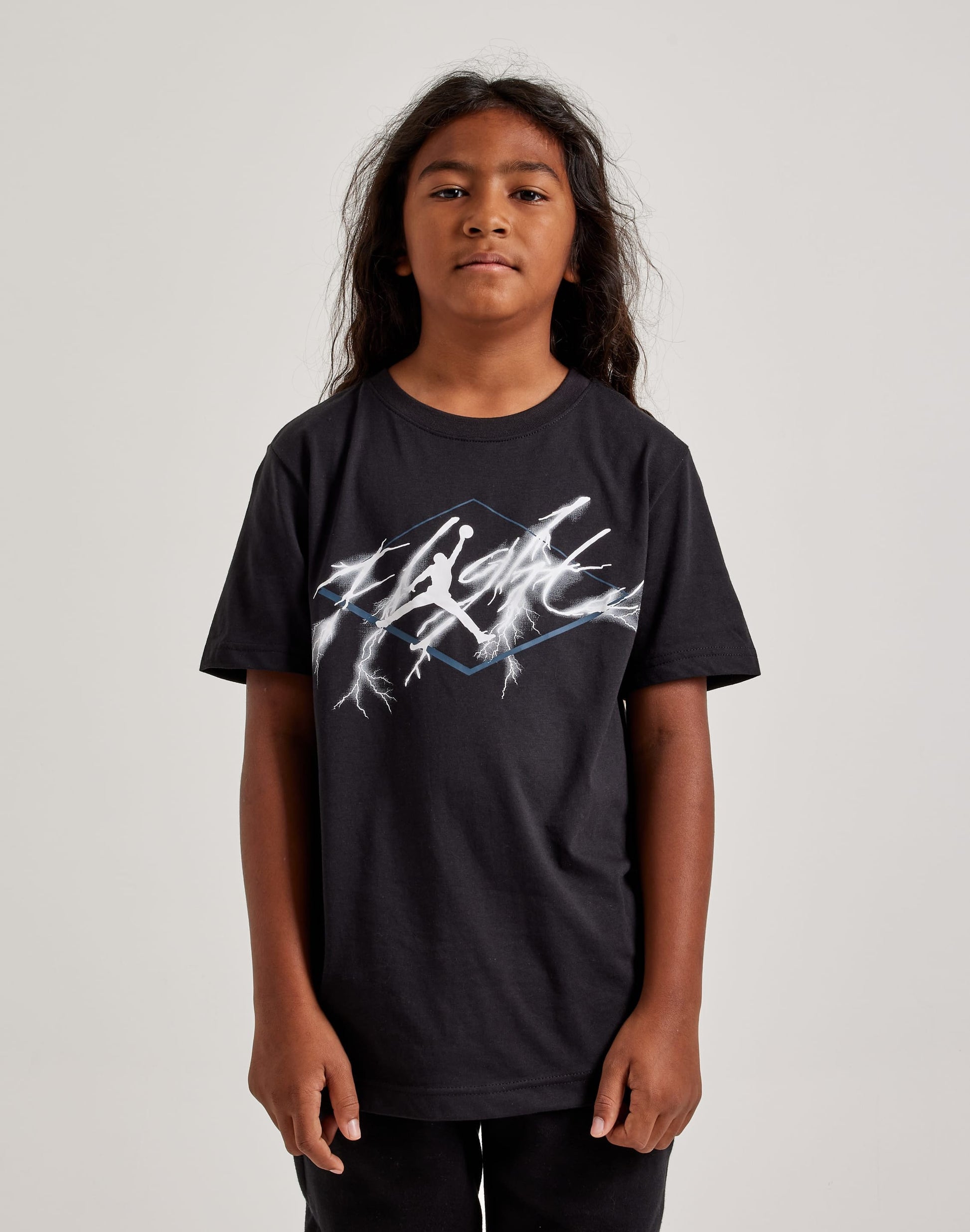 AJ4 Flight Lightning Tee Grade-School