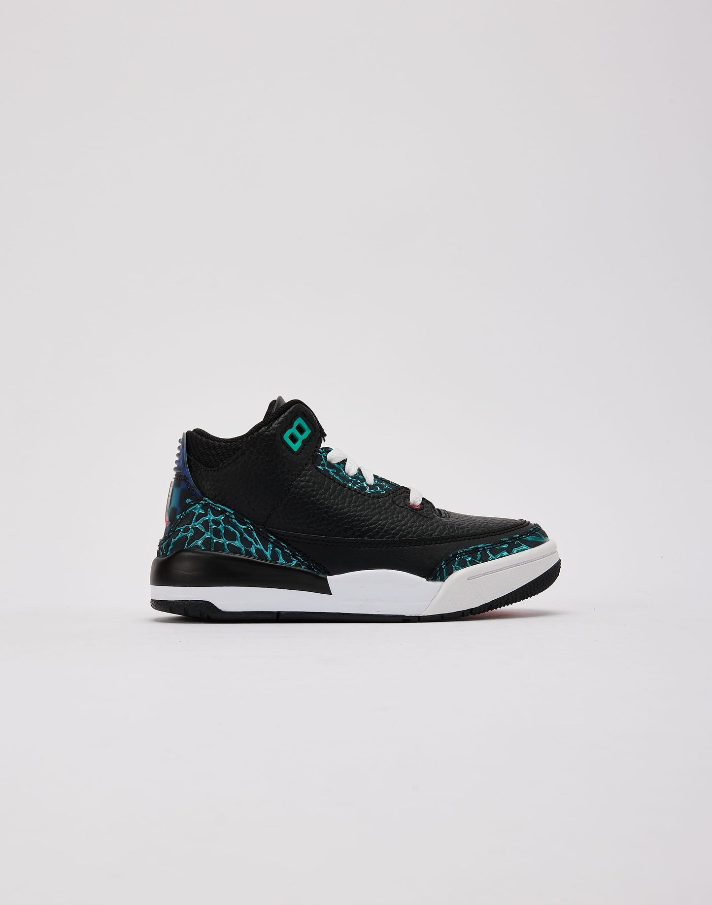 Air  3 Retro SE 'Black and Hyper Jade' Pre-School