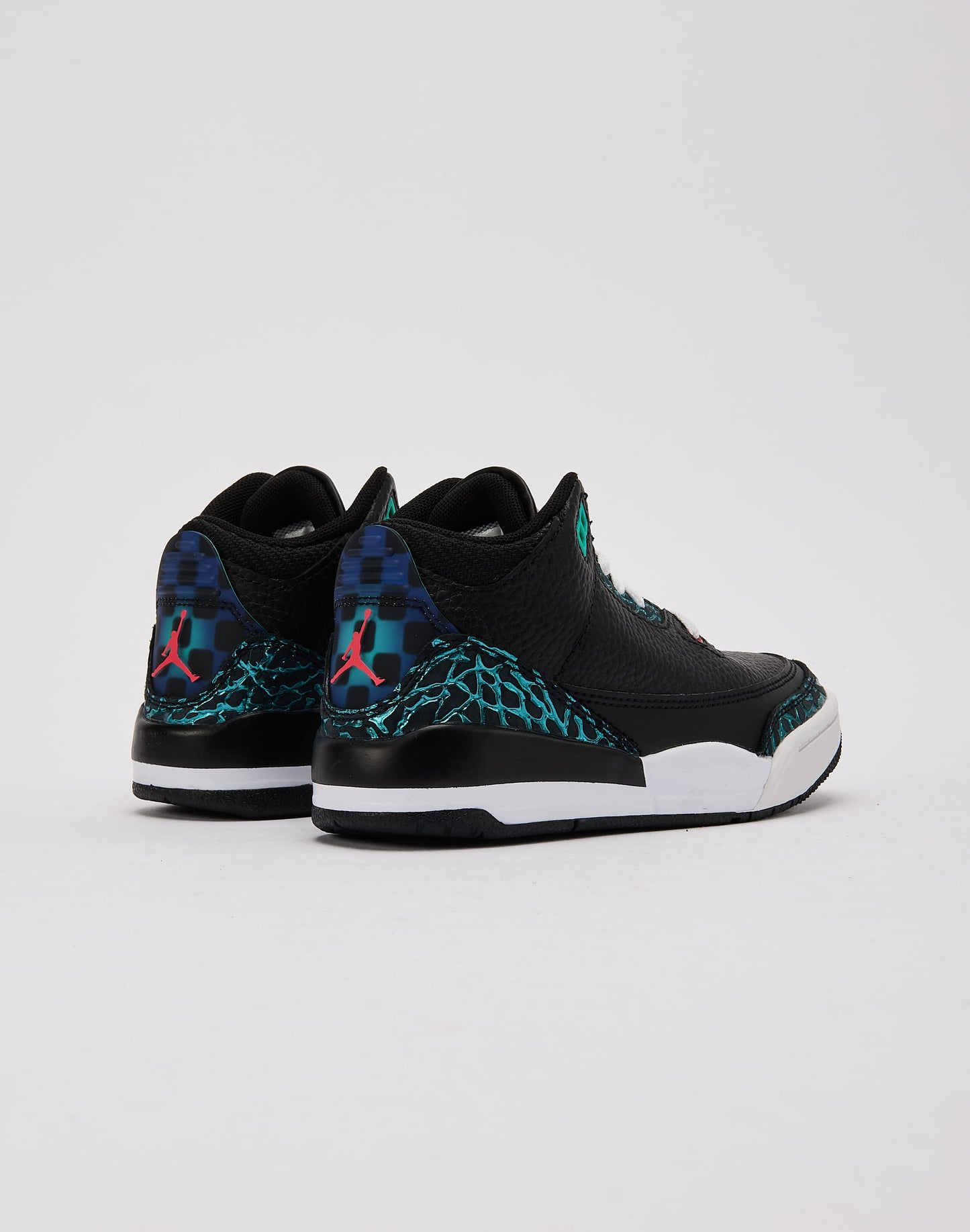 Air  3 Retro SE 'Black and Hyper Jade' Pre-School